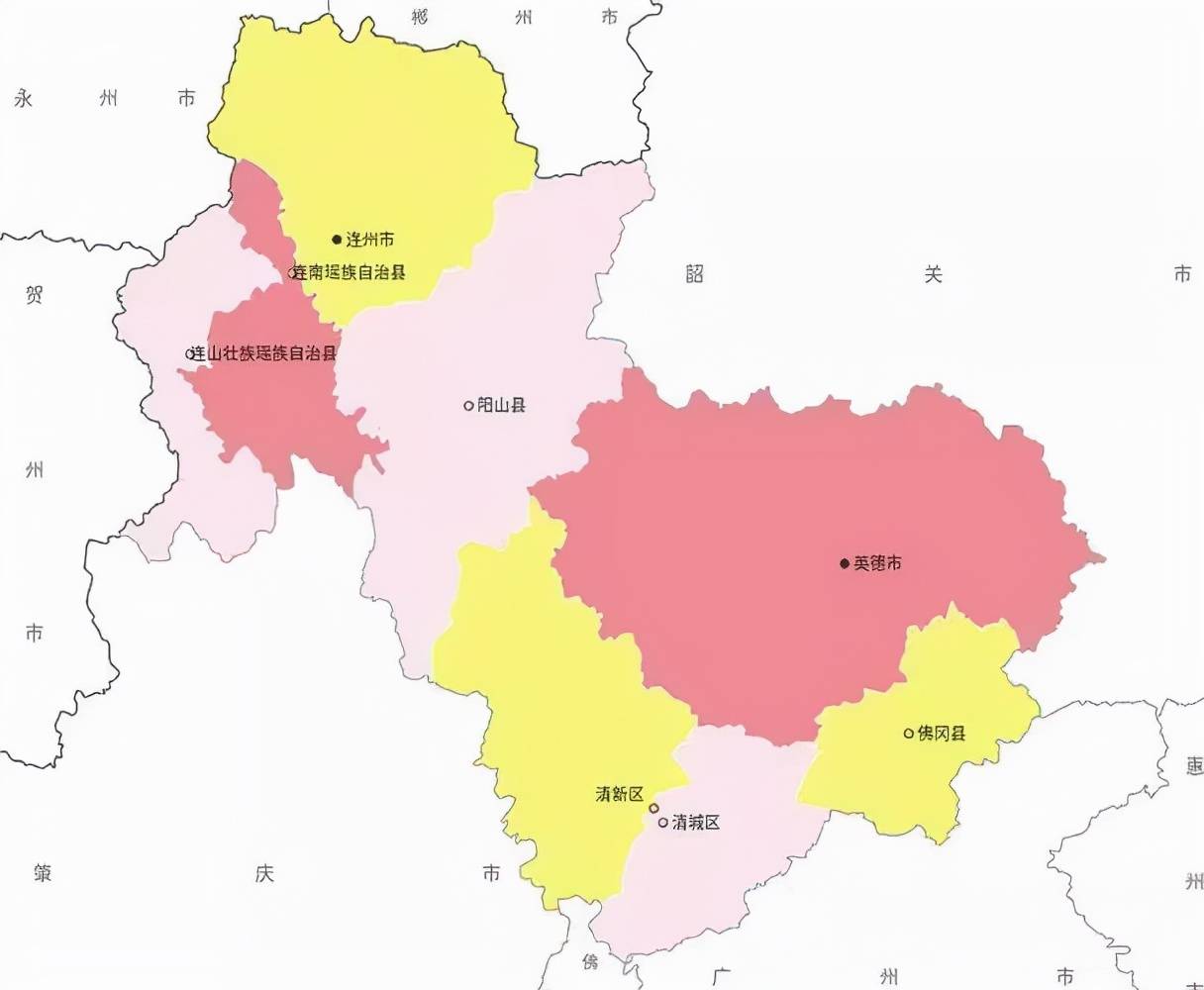 廣東省的區劃調整21個地級市之一清遠市為何有8個區縣