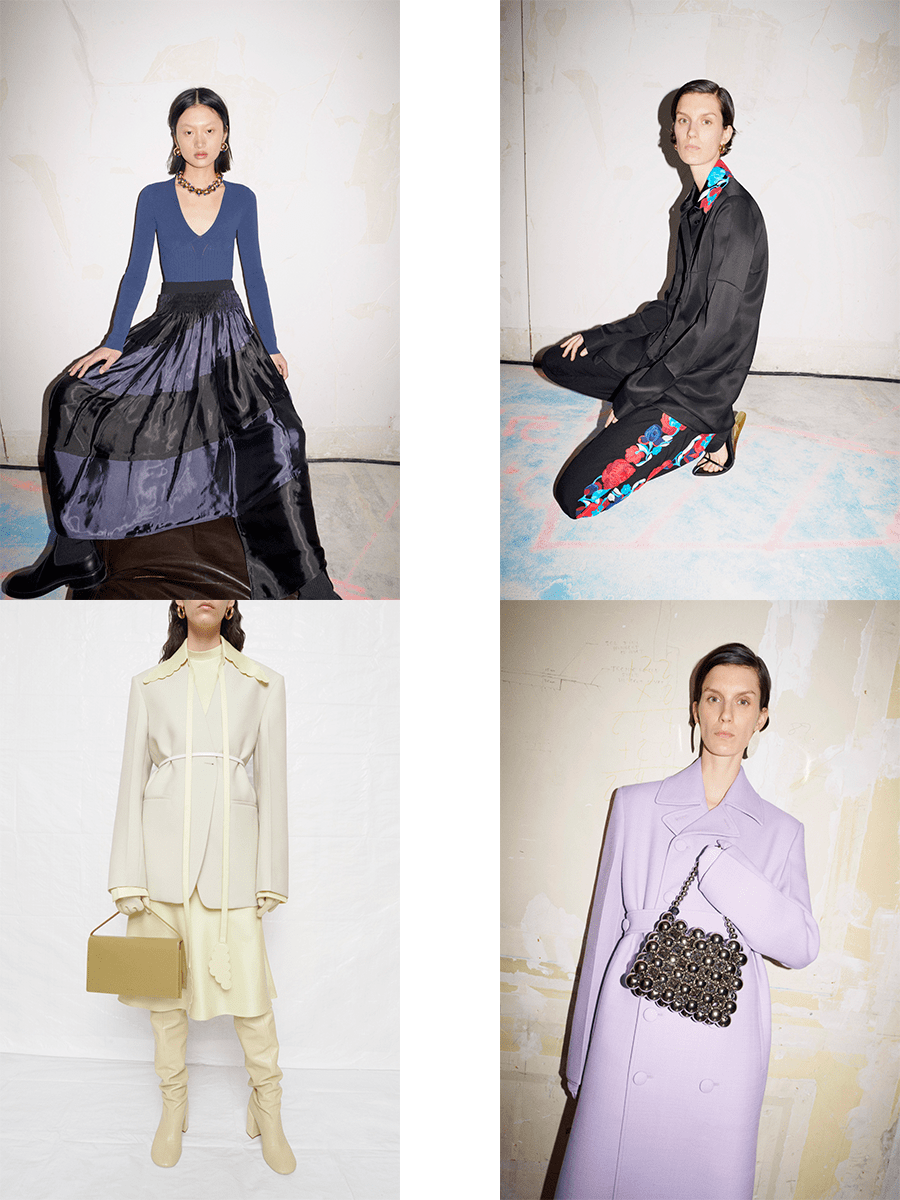 颜色 Jil Sander 2021秋冬，不安的元素更为有趣，拥抱戏剧性时尚