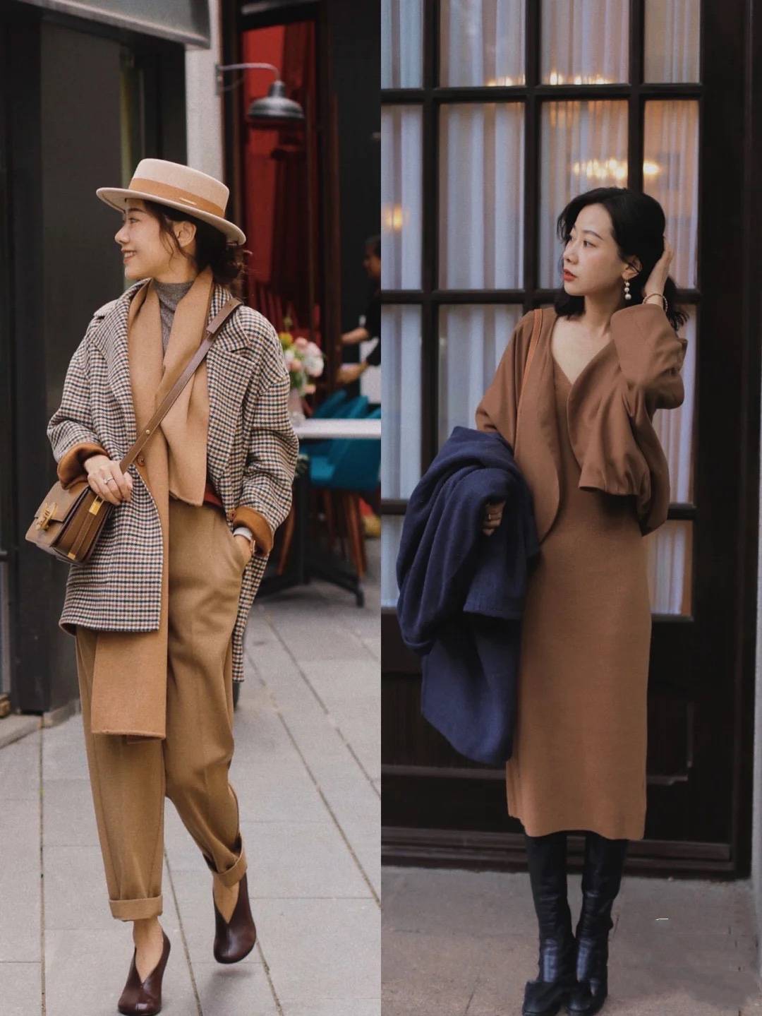 个性 穿大衣配“裤袜”太俗，今年流行大衣露腿穿，优雅大方更显成熟美