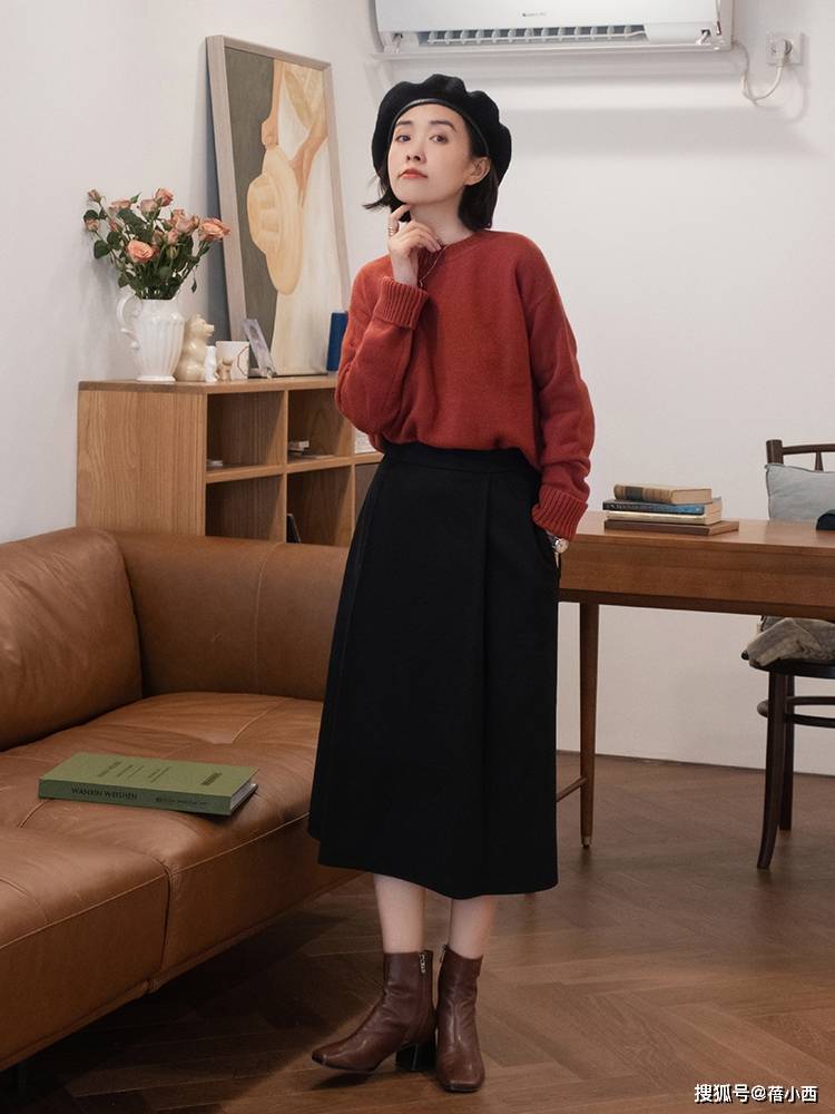 黑色 建议多穿“针织衫”，选择这4种颜色，搭配半身裙、牛仔裤很时髦