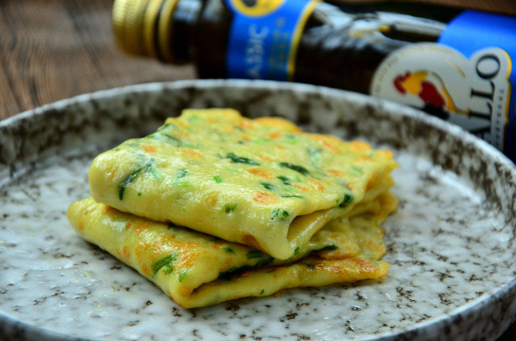 香菜|早餐不愁吃什么了,做一份简单快手的鸡蛋饼,比买的好吃