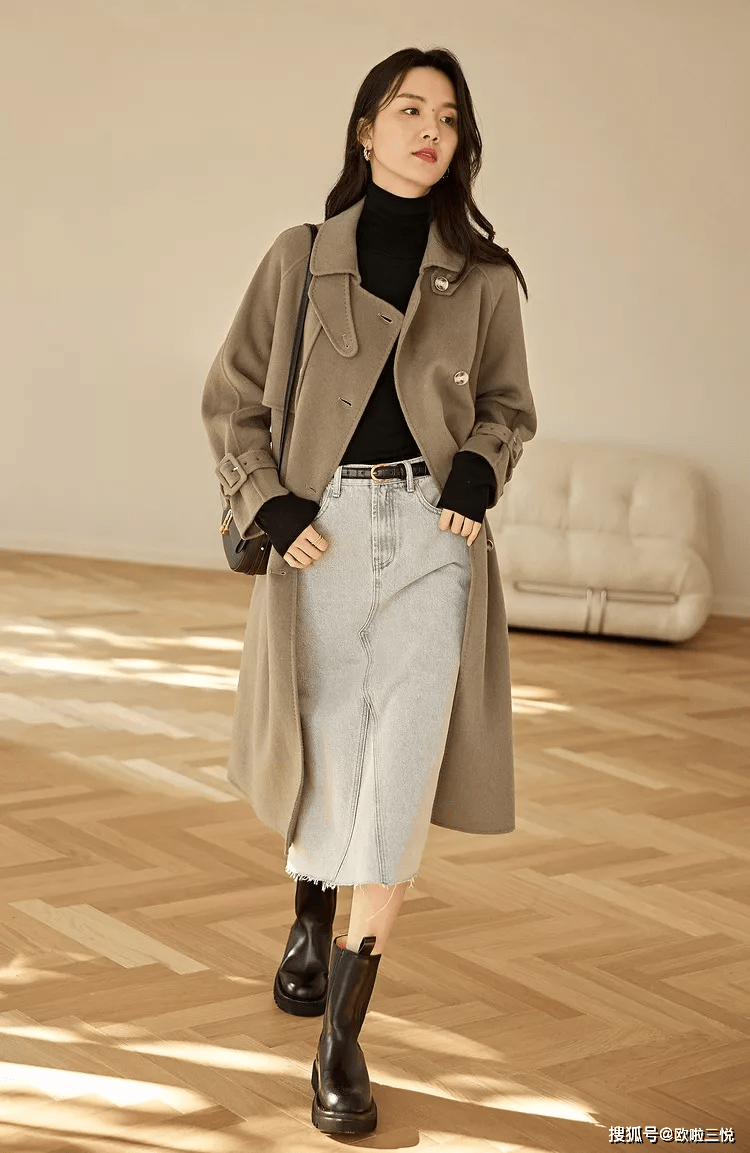 什么 大衣这样搭，太美了！