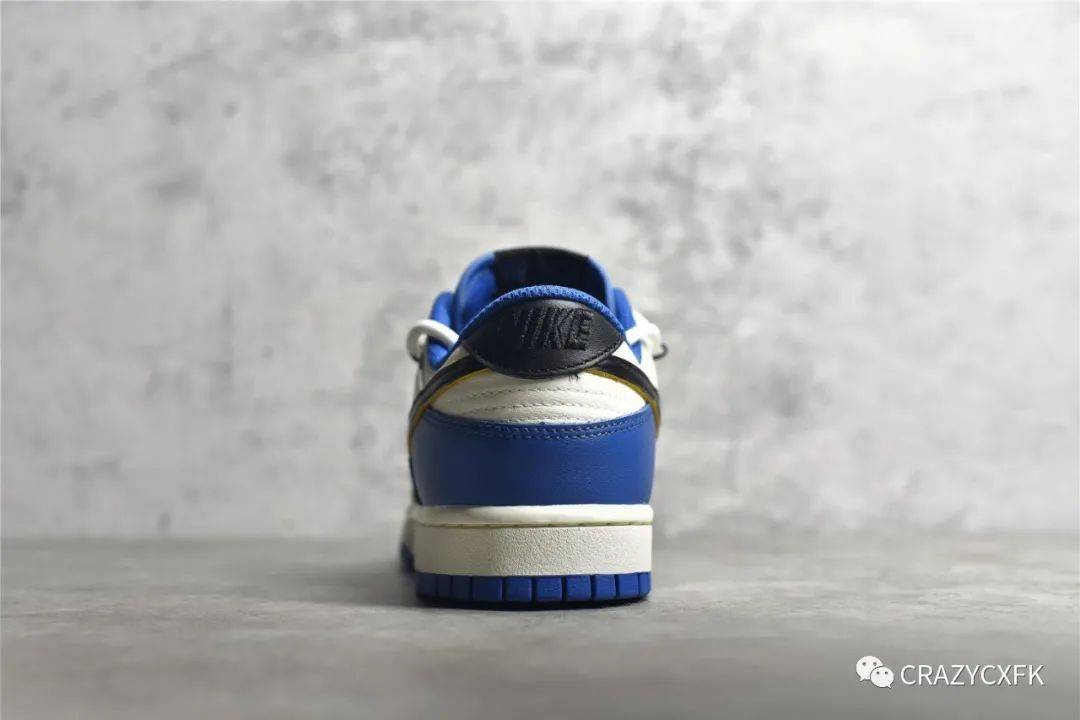 黑色 耐克 OFF WHITE x Nike Dunk Low OW 联名闪电黑蓝运动鞋