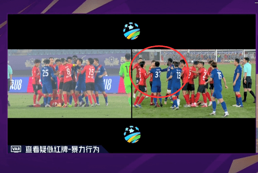 过程|还原上海德比冲突，孙世林奥斯卡动手领红牌，冯潇霆不满边裁染黄