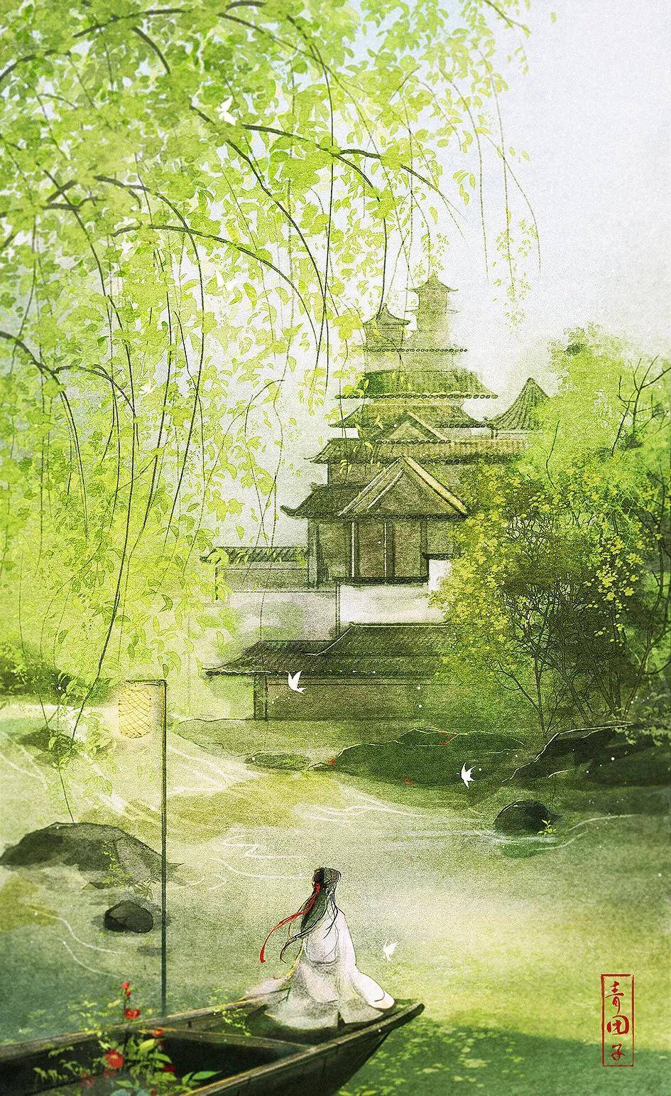 这古风插画真是绝了