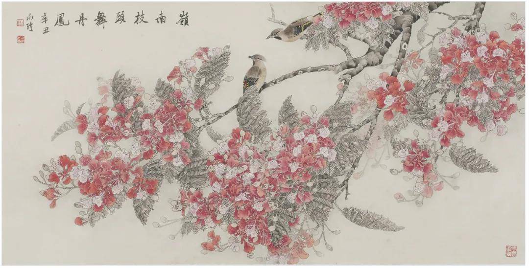 后得岭南画派国画大师黎雄才先生悉心教导,花鸟画又受陈永康老师指点