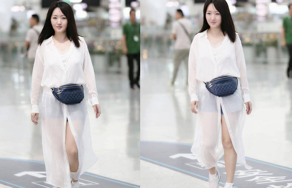 设计 浅色穿搭有多么受欢迎?可以品一品杨钰莹的穿搭,穿肉色裙好温柔