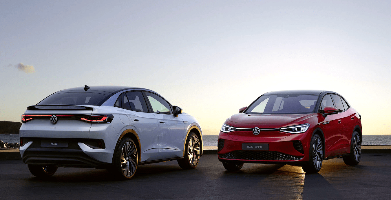 大众id系列的运动轿跑suv来袭最大299马力id5id5gtx正式亮相
