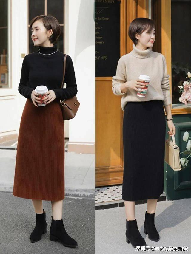 下半身 天冷了，这才是真正时髦实用的秋冬穿搭，时髦显高，小个子也适合
