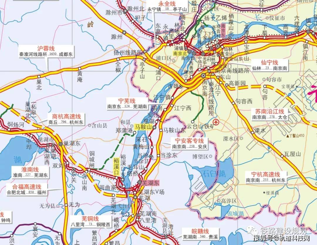 宁芜铁路线路图图片