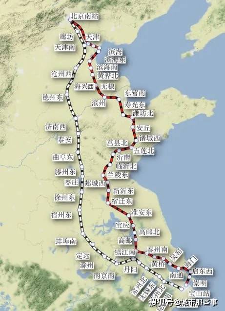 原創京滬高鐵二線走哪裡經濟效益比較好