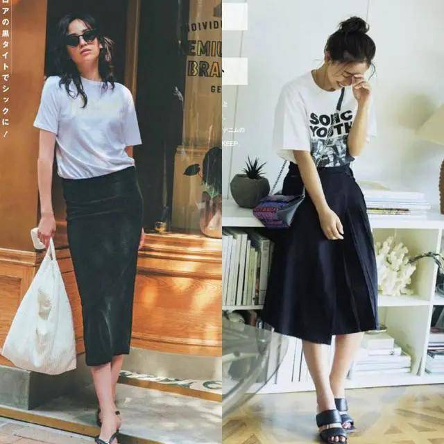 黑色 黑色+白色”打造极简风穿衣，知性高级