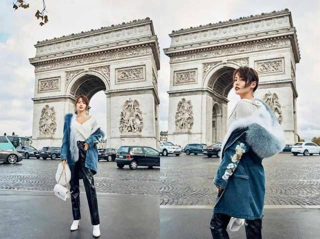 整体 张嘉倪的身材太迷人,鹅黄流苏旗袍淑女有气质,微卷长发俏皮可爱