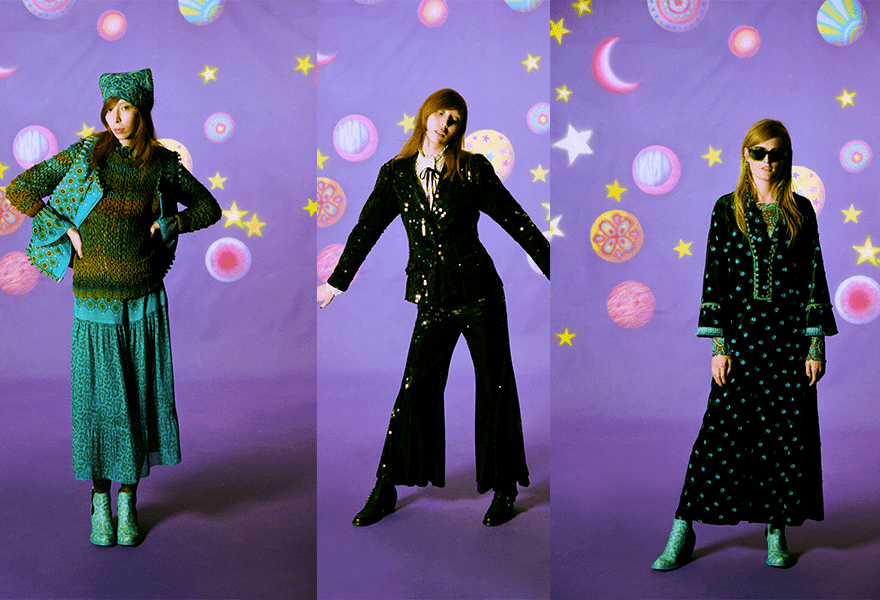 对比 Anna Sui 2021秋冬，甜美的时尚，有了更新的宽度