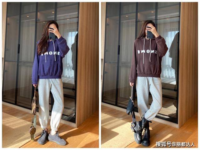 休闲风 冬季内搭不用太多？教你一衣多穿，用一件连帽卫衣搭出5种风格