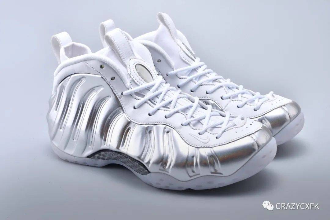 质感 耐克 Nike Air Foamposite One Chrome 白银炫彩哈达威喷泡一代高帮篮球鞋