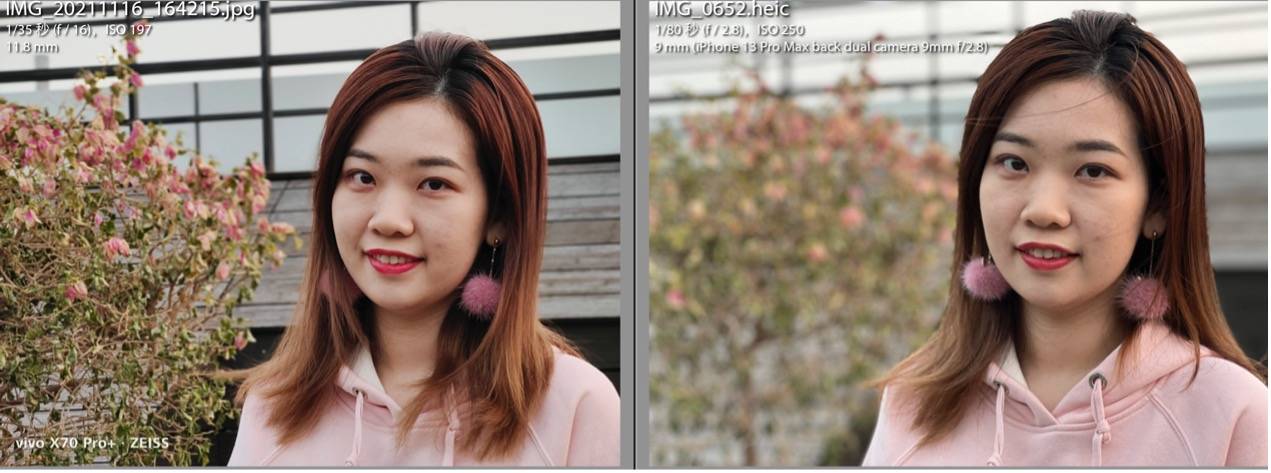 iPhone 13影像系统解析，iPhone 13 Pro Max与X70 Pro+影像对比