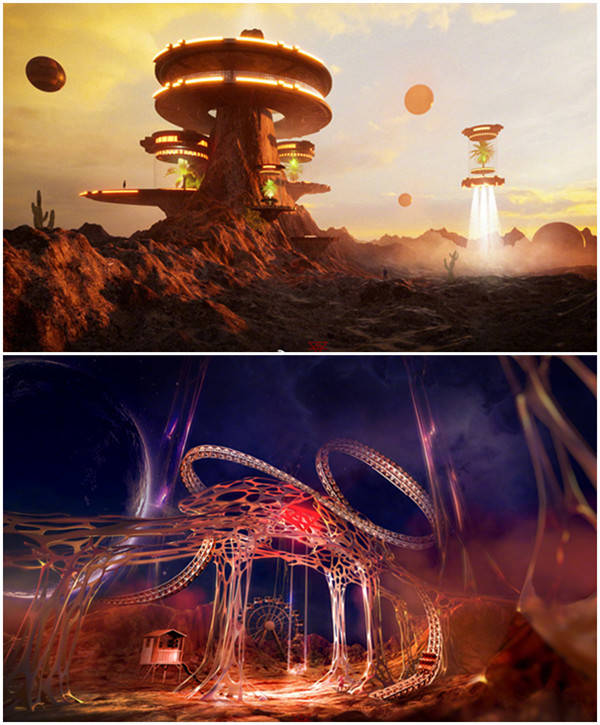 现实|华晨宇火星演唱会舞美概念图，火星乐园已就位，新型舞台已降临