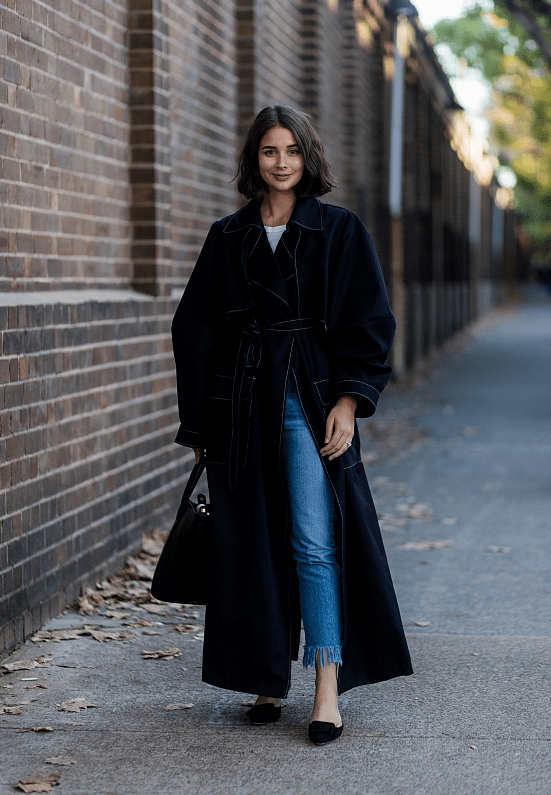 黑色 穿来穿去，还是极简风“黑色大衣”最时髦，百搭不踩雷还好看