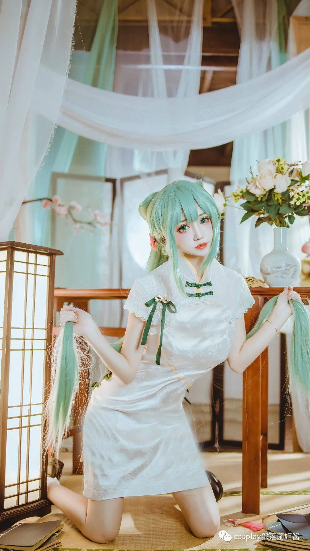 cos:初音韶华旗袍cos正片@衣衣