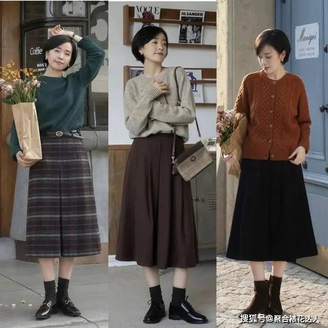 身材 冬日不知道该怎么穿?穿“毛衣+半身裙”，让你轻松秀出女人味