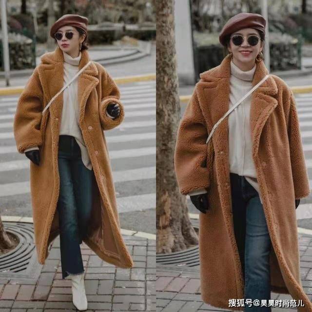 女孩子 寒冷冬日穿大衣,除了可以搭配打底裤,这4款裤子穿搭也非常洋气