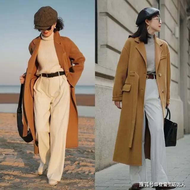 身材 中年女人大衣怎么穿才高级？请参考三木母女的穿搭，优雅显气质
