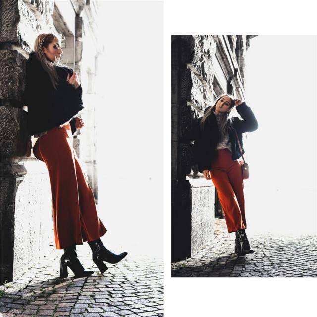 设计 别再穿打底裤配裙子了!今年流行一种裤子叫“裤中裙”,遮肉百搭