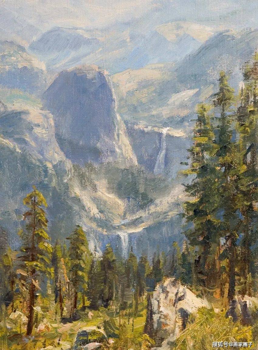 这位美国画家的风景油画壮丽惊奇太美了