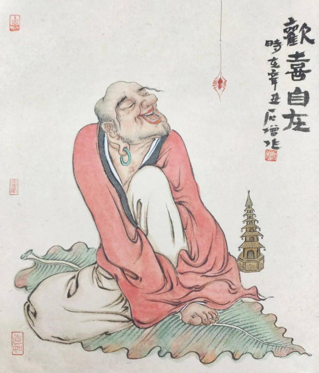 石僧的人物画,有种率性的洒脱,有种超凡脱俗的气质