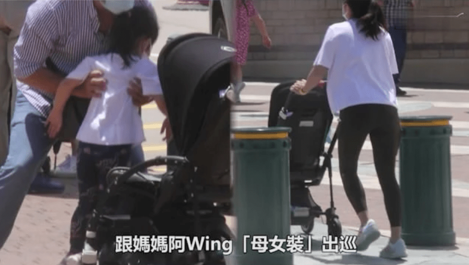 Wing|阿wing带3岁女儿游玩，无名指戴大钻戒疑结婚，女儿五官酷似黎明