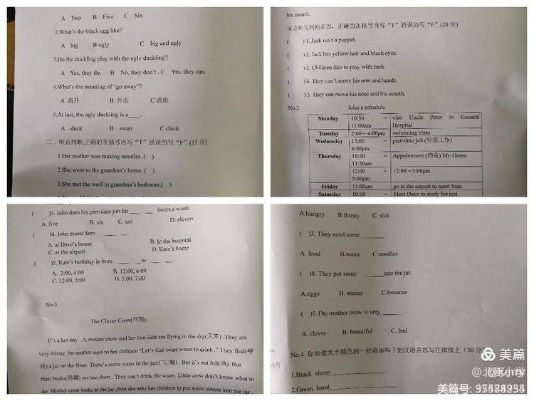 素养|中阳县第四届中小学生学科素养大赛——北街学区英语素养比赛