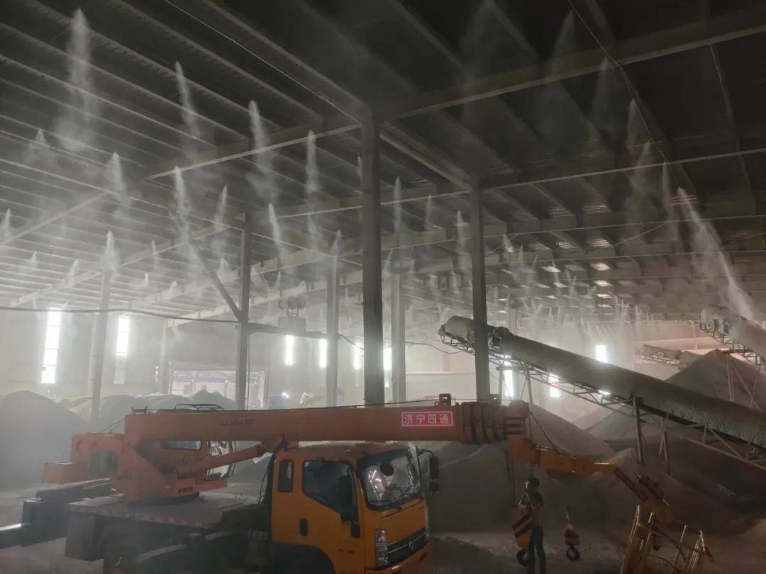 【善瑞雾森】又一个车间雾化降尘系统安装完毕_粉尘_产生的_空气