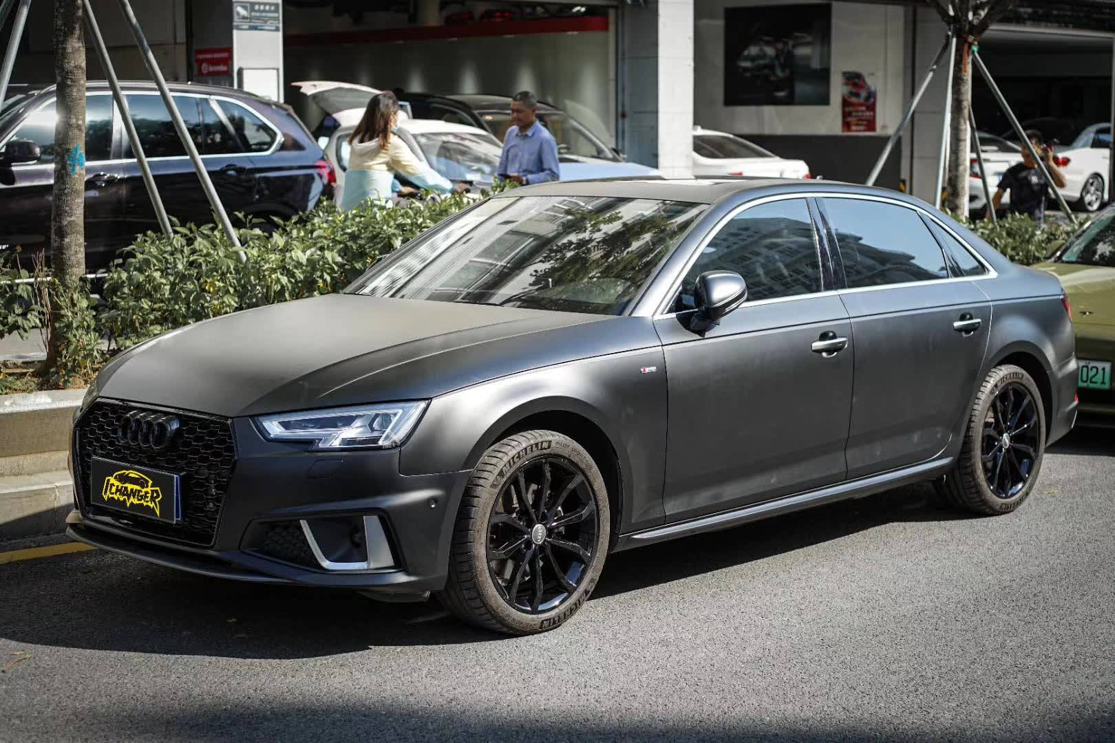 奥迪a4贴膜ichangericr改变者改色膜超亚黑