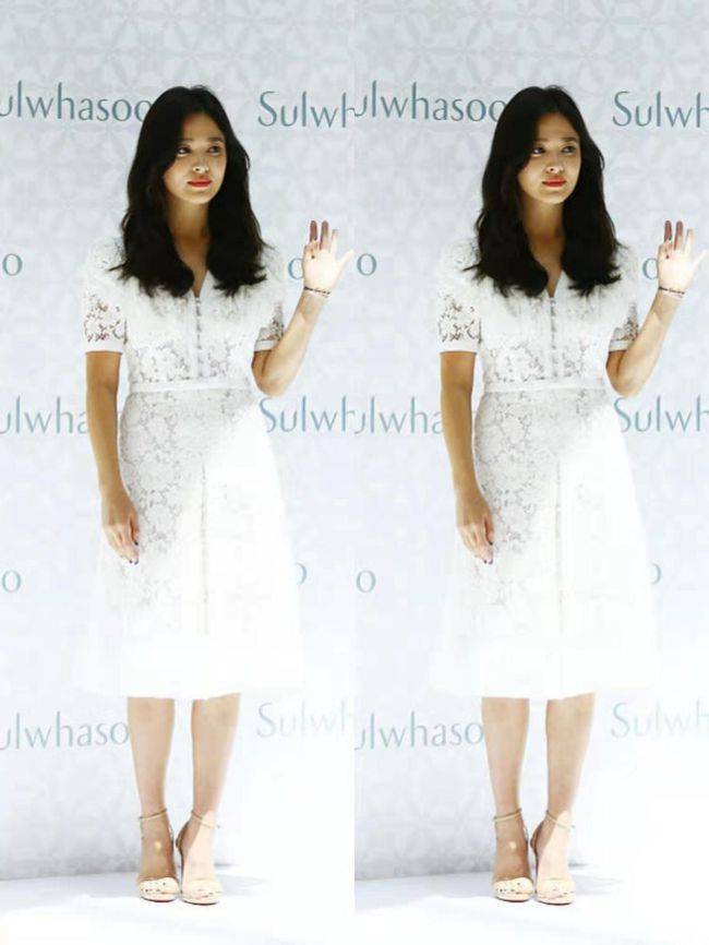 魅力 宋慧乔的蕾丝裙穿搭