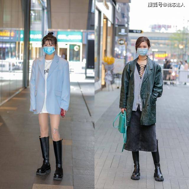 小腿肚 一年四季都能穿的中筒靴,3个穿搭思路,让你的春天变得洒脱大方