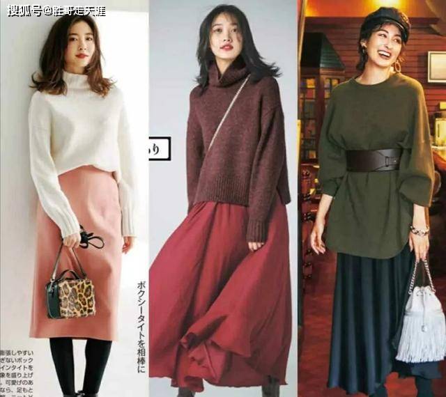 毛衣 这才是冬天不臃肿的穿搭，成熟女人学会这4个思路，时尚显瘦