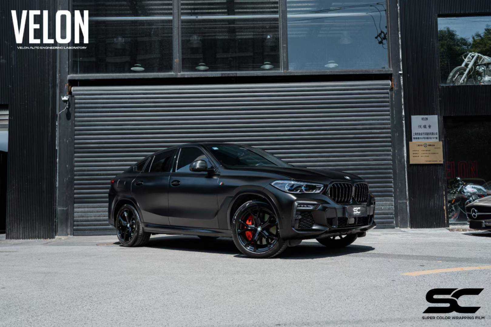 宝马x6改色膜案例sc改色膜电光金属黑_贴膜_film#_色彩