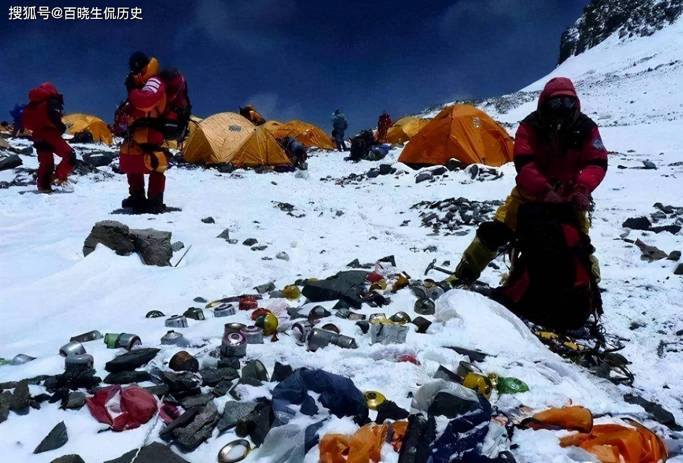 珠峰冻死人的图片大全图片