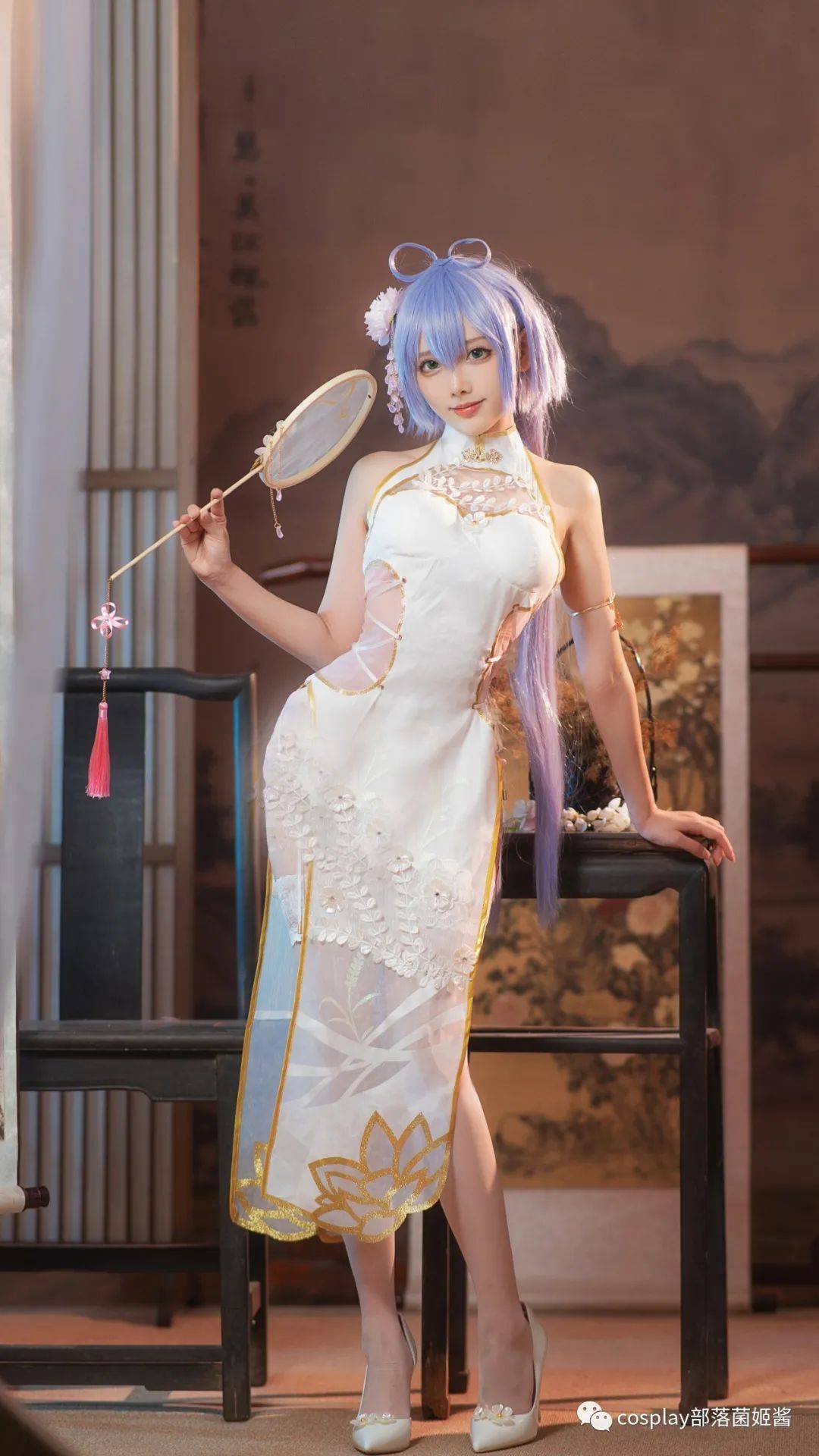 cos:旗袍洛天依cos正片@阿璇学妹_焰光_wb_摄影