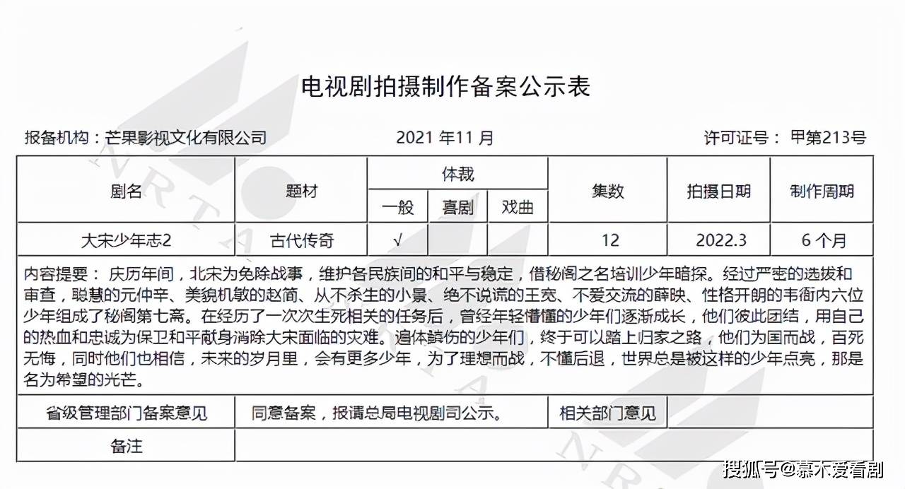 原班人马|《大宋少年志2》来了，原班人马回归，可惜却只有12集