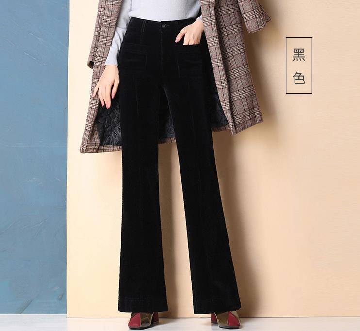灯芯绒 不要再穿阔腿裤和小黑裤了，今冬这条裤子最流行！保暖显瘦真好穿