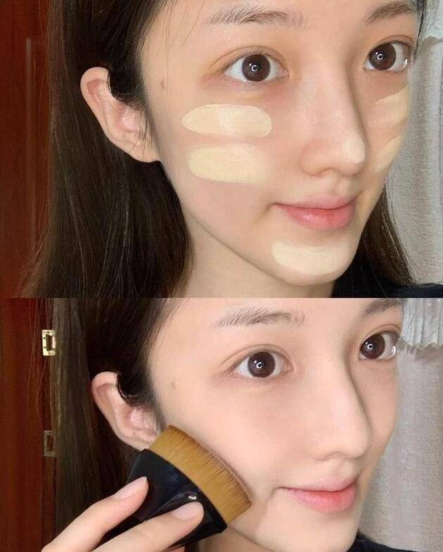 女生为何明星上妆使用普遍“粉底刷”？看到妆效后获益匪浅，简单有效