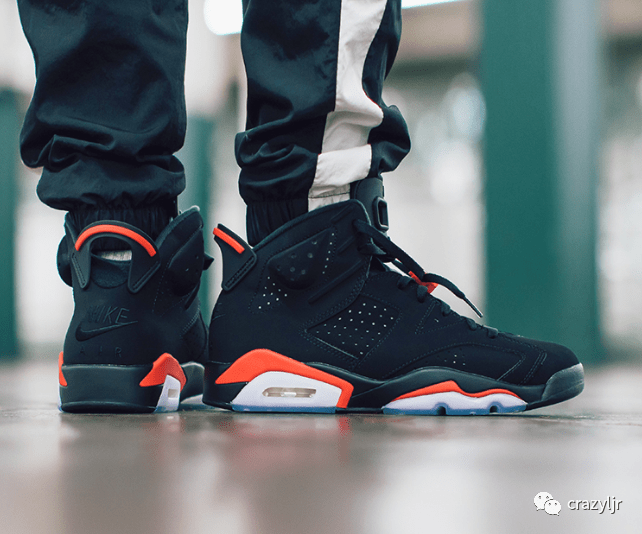 潮人必备air jordan 6 aj6 黑红19复刻红外线 384664 384665-060