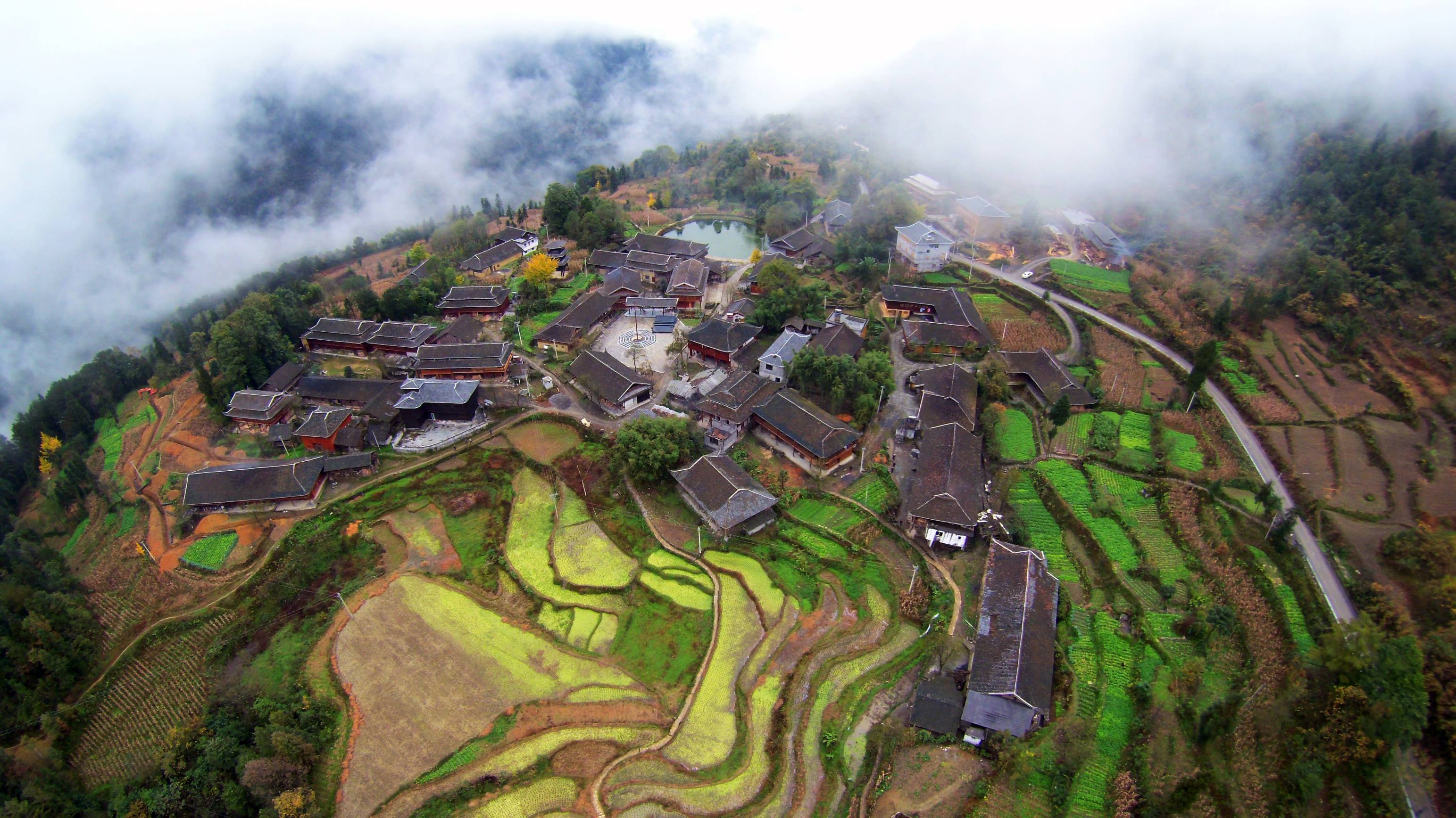 重慶主城—武隆—黃草烏江畫廊—龍溪古渡—滄溝鄉青槓村,大田古村落