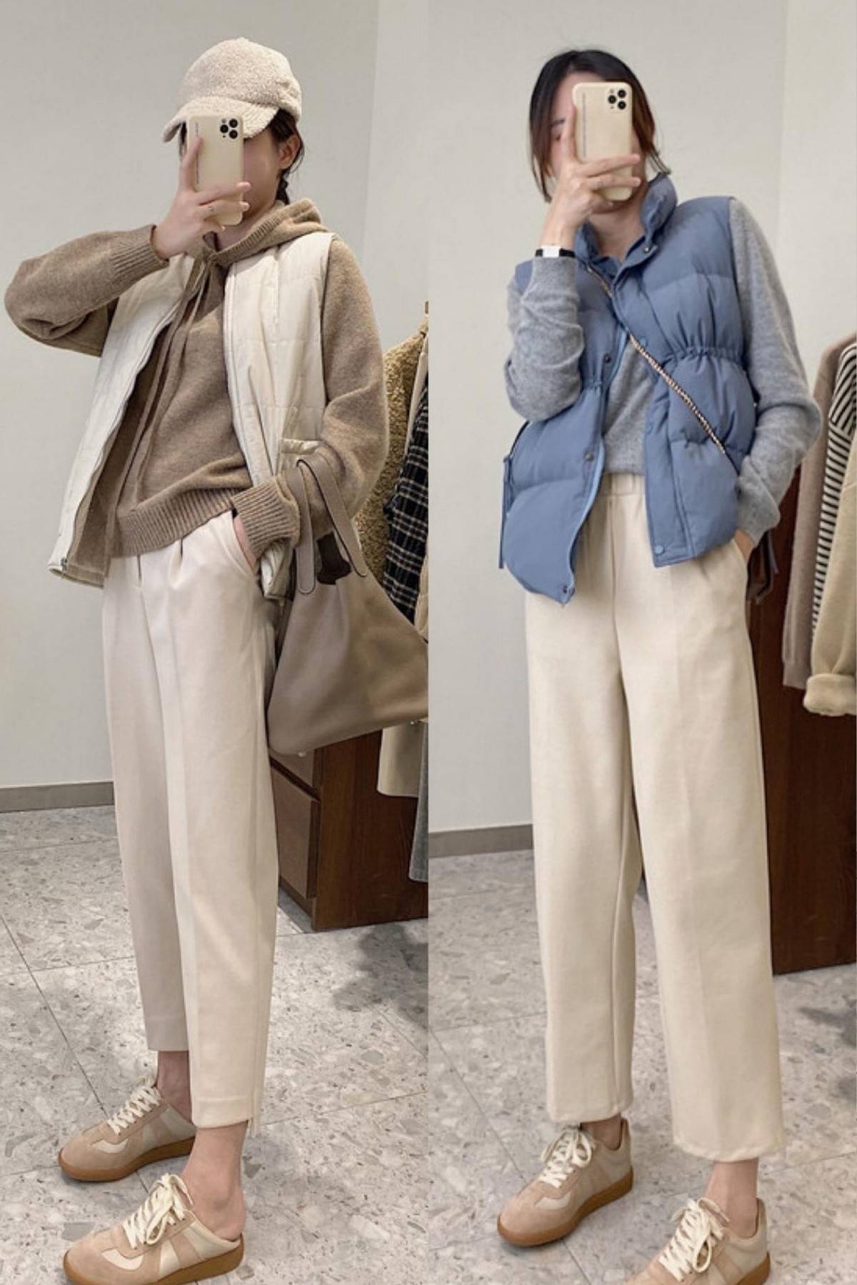 身材 四五十岁的中年女人,冬季一定要学会叠穿,用基础款赢得好气质