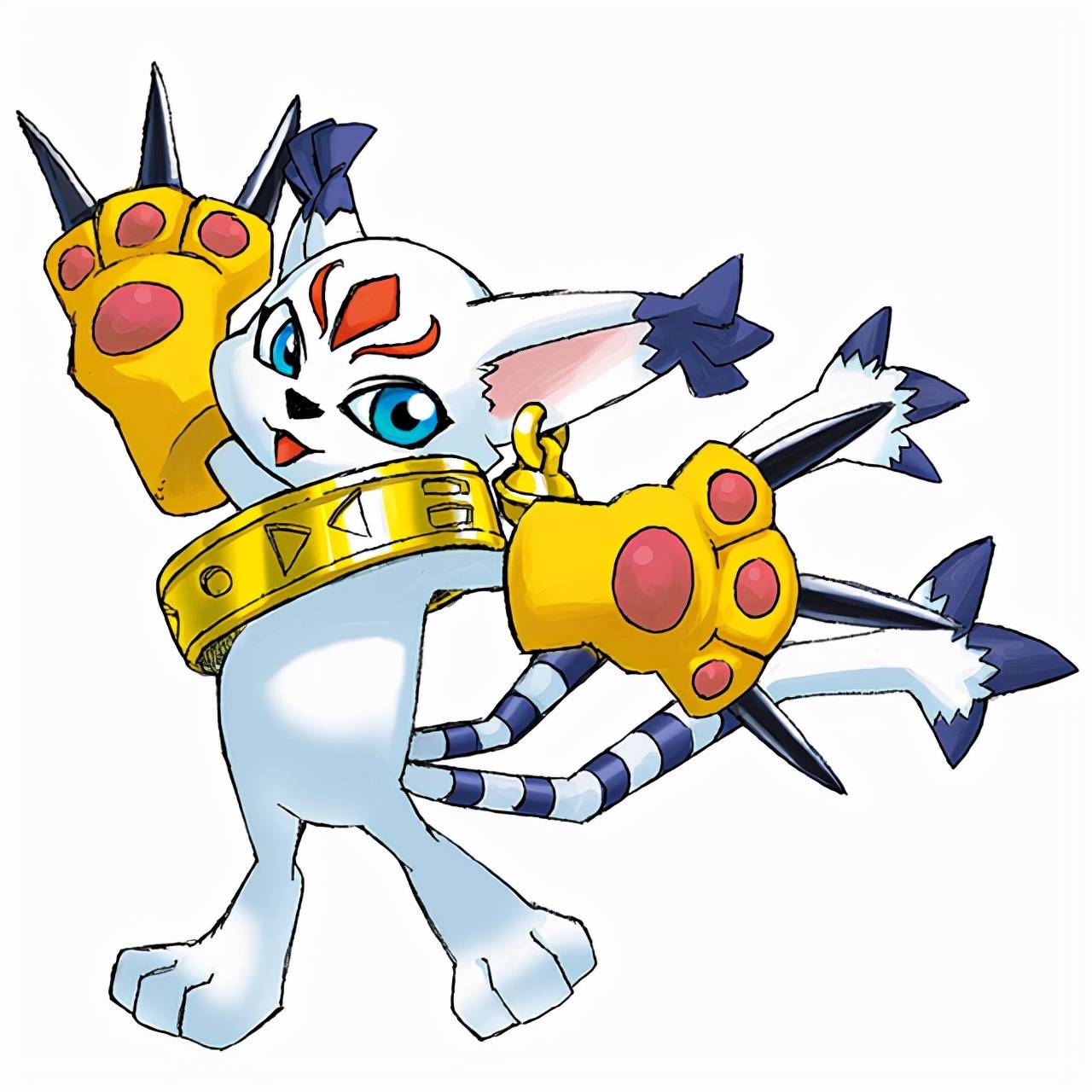 同时"迪路兽"也有x进化,不过我感觉没原来那么可爱了,样子更加像猫了