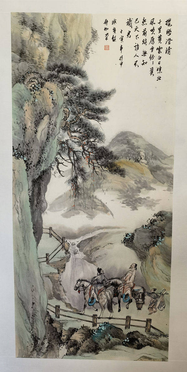 画家蒋伟气韵生动栩栩如生