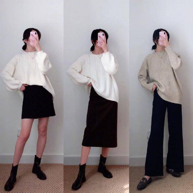 颜色 冬天也要做时髦girl，这些针织衫任意搭配都很美，时髦精致又保暖