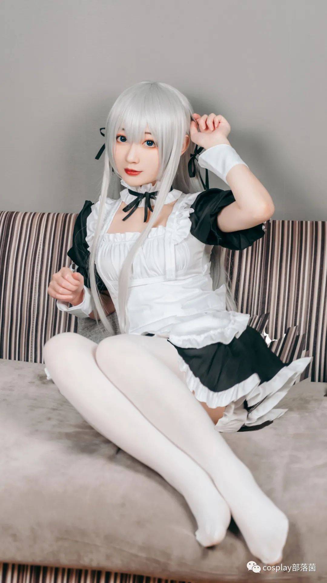 cos春日野穹黑白配色cos正片桃墨